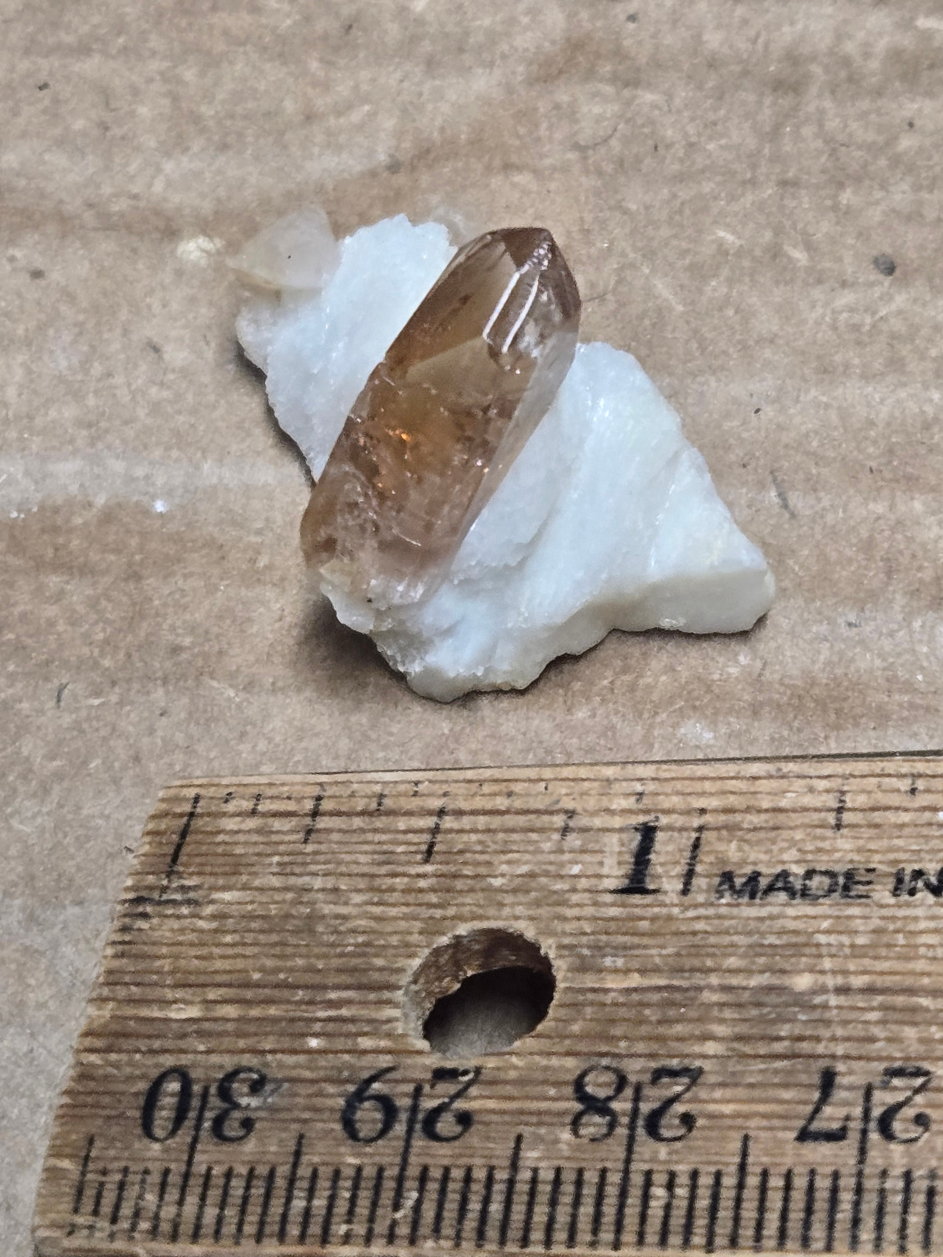 Topaz crystal in matrix