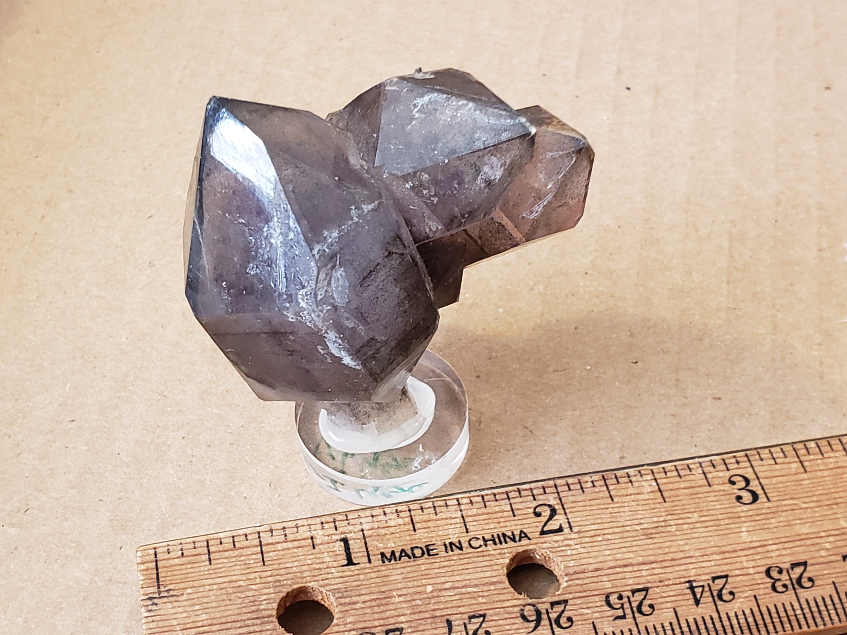 Twinned Brandberg Amethyst Cluster