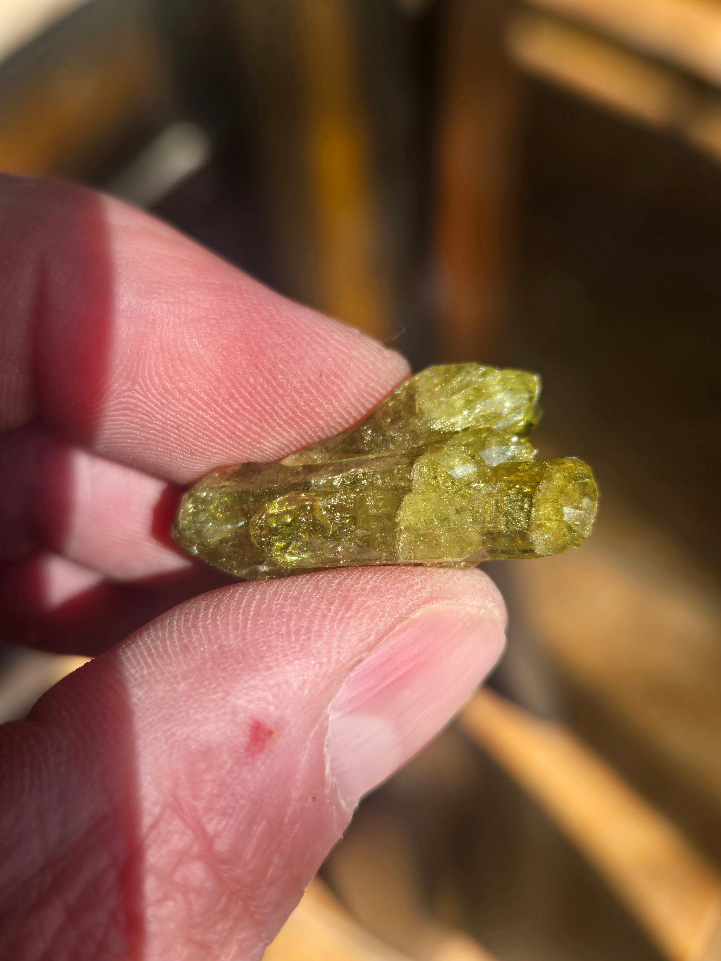 Twinned Vesuvianite specimen