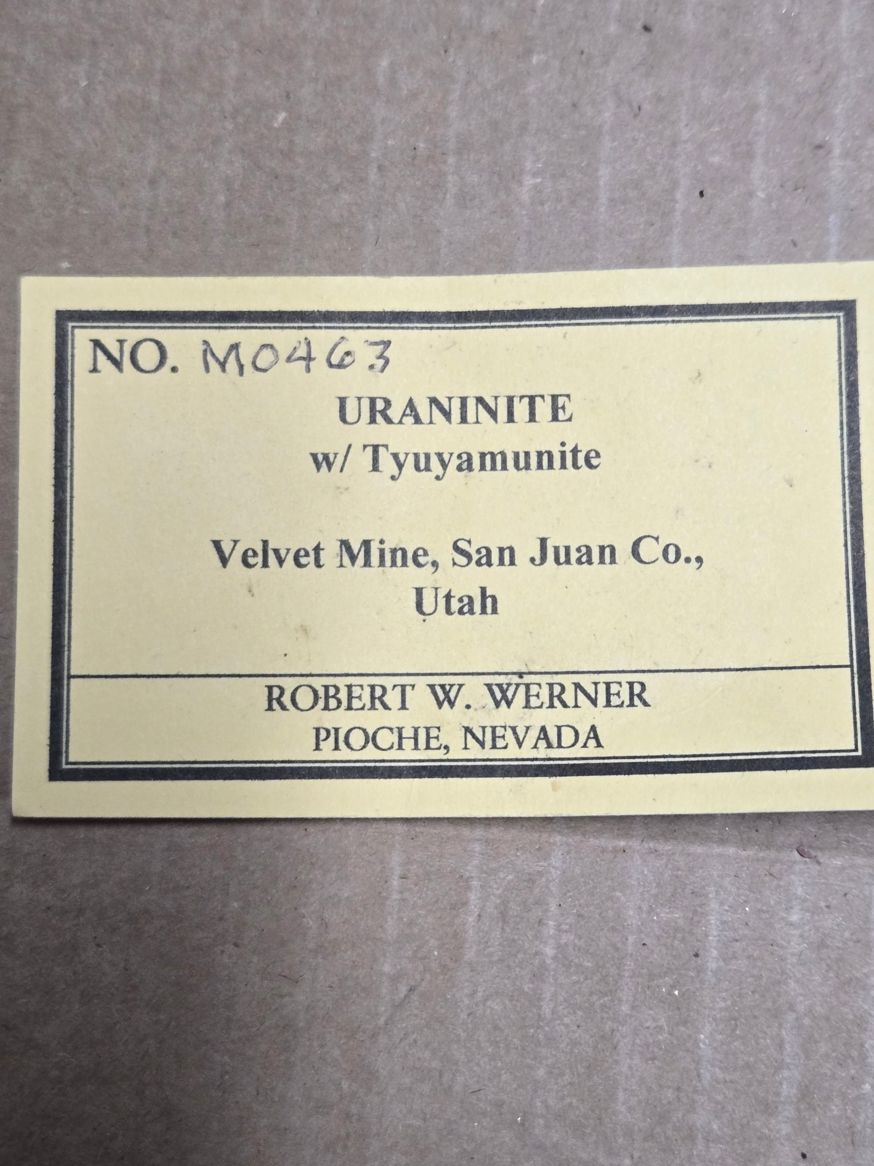 Uraninite w Tyuyamunite