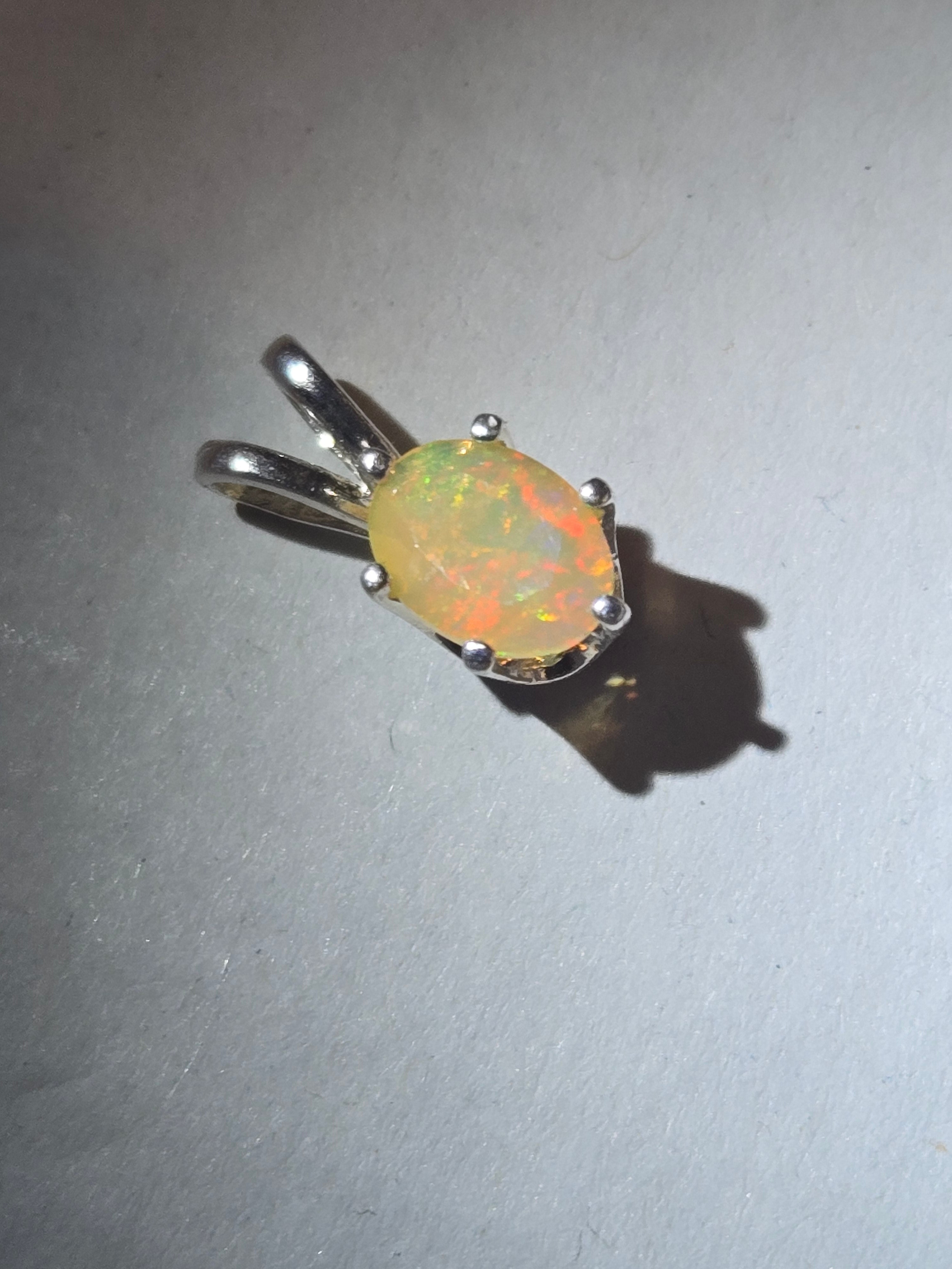 Welo Opal Faceted Pendant