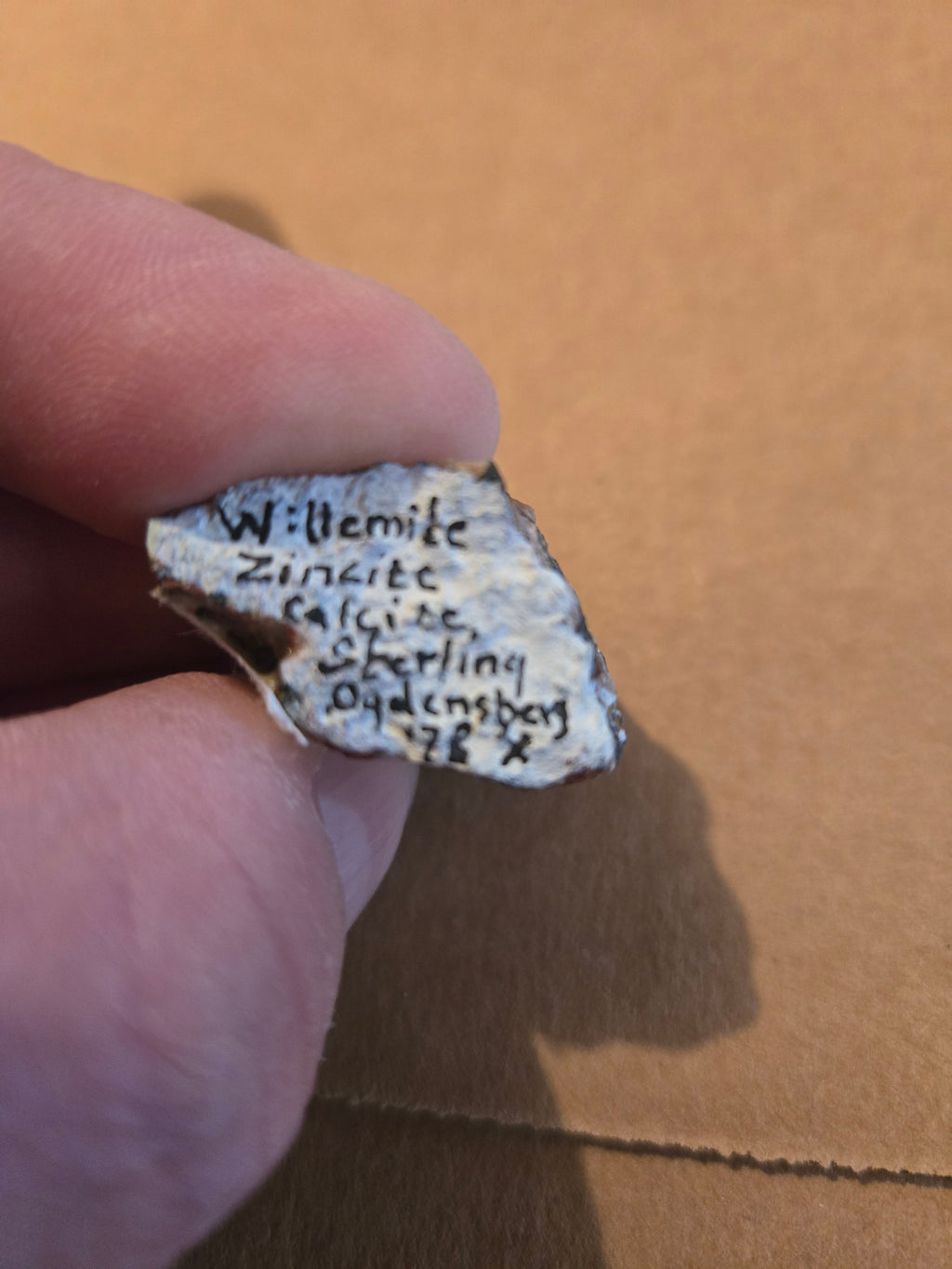Willemite zincite