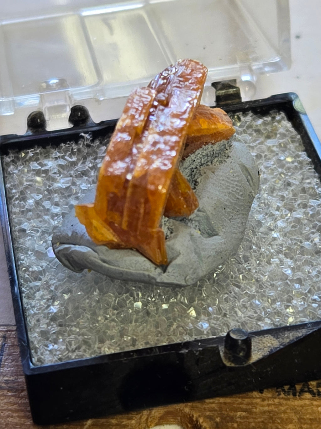 Wulfenite crystal