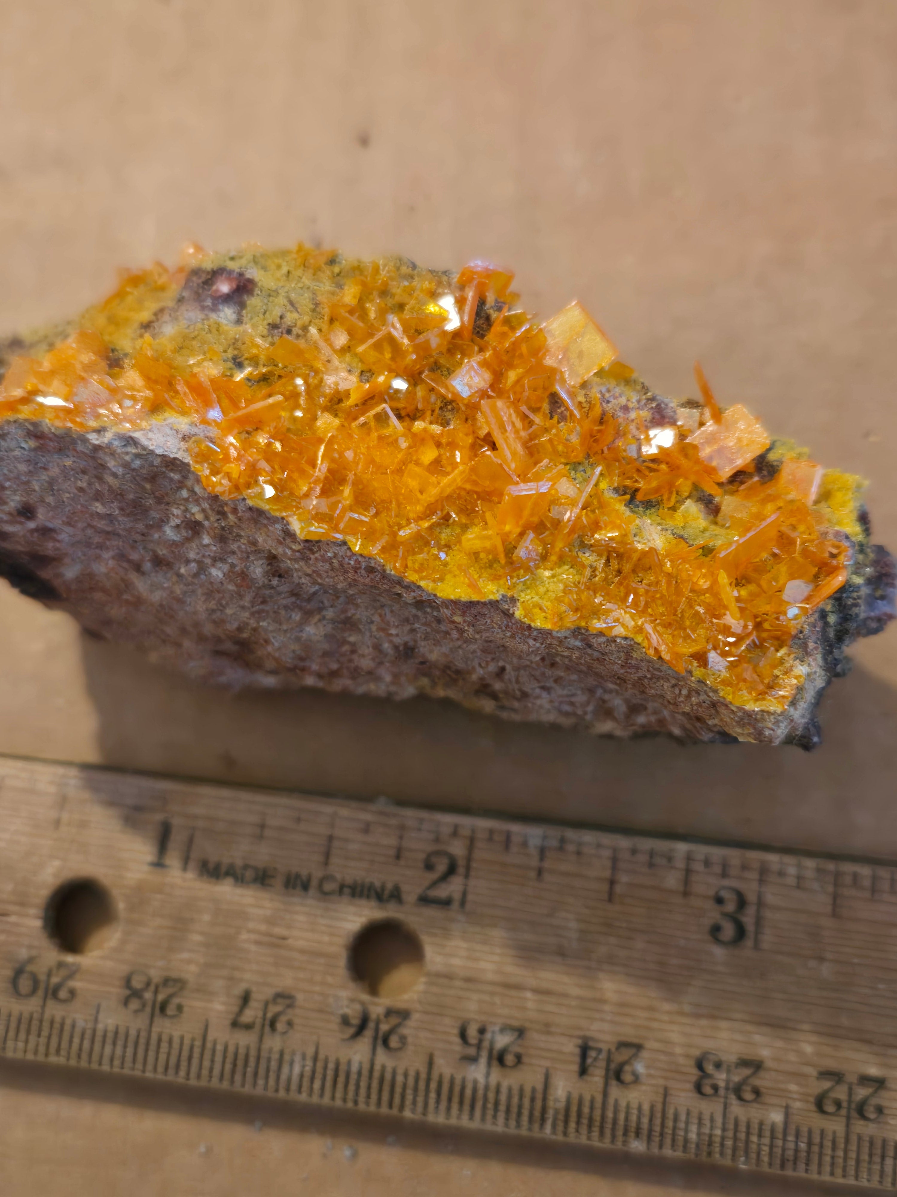 Wulfenite with mimetite
