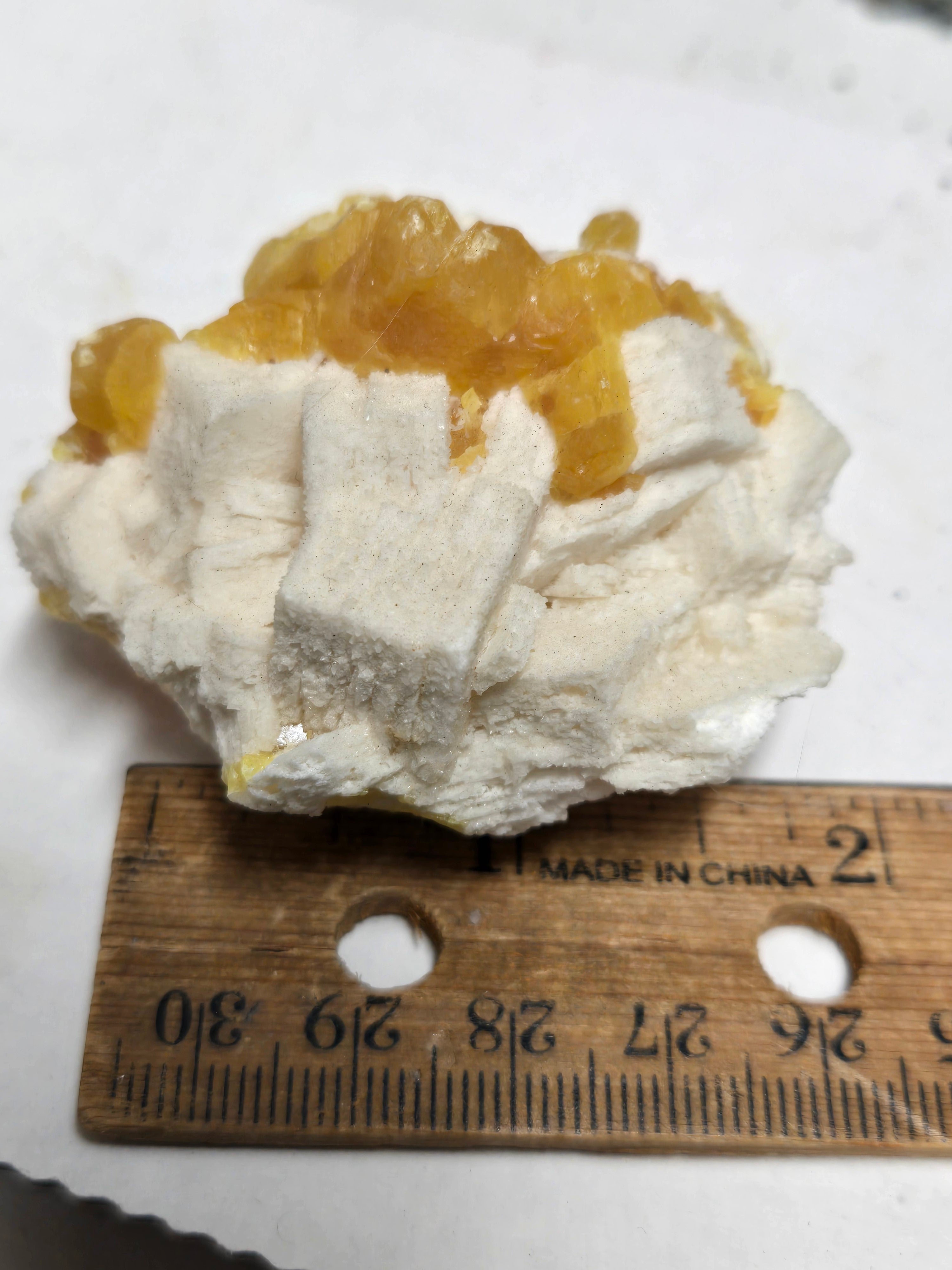 Yellow Sulphur (sulfur) with Celestite